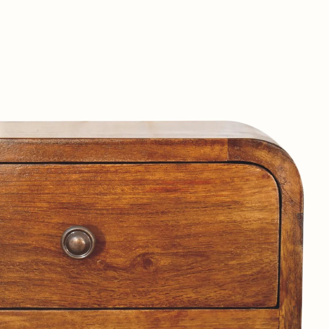 Hamade Open Wall Mounted Bedside Table, Small - Chestnut Bedside Tables - Bokel Home