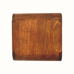 Hamade Open Wall - Mounted Bedside Table, Small - Chestnut Bedside Tables - Bokel Home