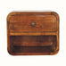 Hamade Open Wall Mounted Bedside Table, Small - Chestnut Bedside Tables - Bokel Home