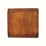Hamade Open Wall Mounted Bedside Table, Small - Chestnut Bedside Tables - Bokel Home