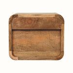 Hamade Open Wall Mounted Bedside Table, Small - Natural Bedside Tables - Bokel Home