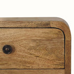 Hamade Open Wall Mounted Bedside Table, Small - Natural Bedside Tables - Bokel Home