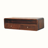 Hamade Open Wall - Mounted Console Table - California Walnut Console Tables - Bokel Home