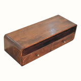 Hamade Open Wall-Mounted Console Table Medium- California Walnut Console Tables - Bokel Home