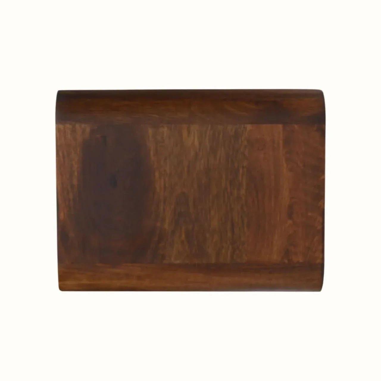Hamade Open Wall-Mounted Console Table, Medium - Chestnut Console Tables - Bokel Home