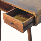 Hamade Open Writing Desk - Chestnut Desks - Bokel Home