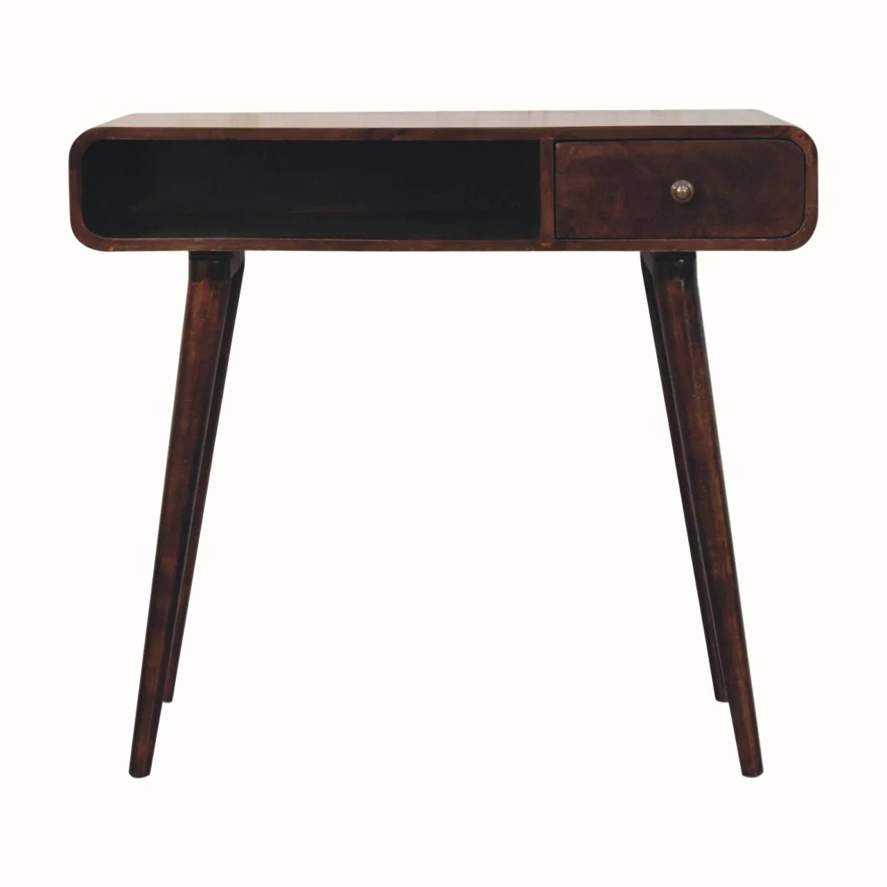 Hamade Open Writing Desk, Medium - California Walnut Desks - Bokel Home