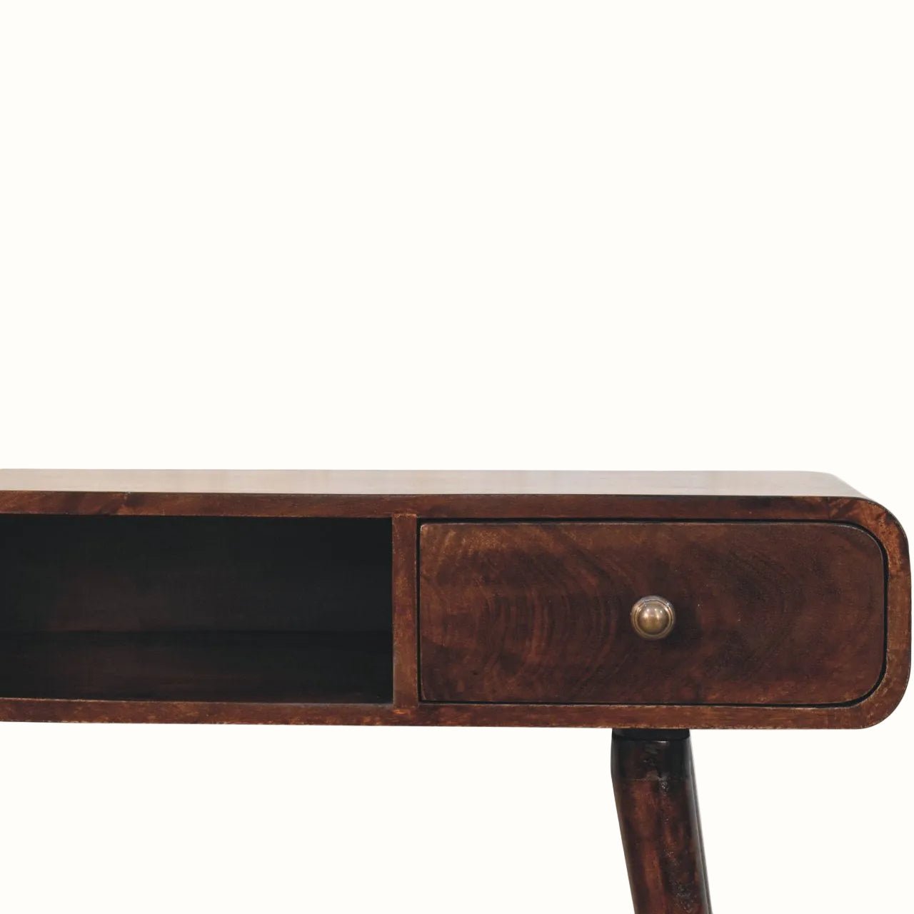 Hamade Open Writing Desk, Medium - California Walnut Desks - Bokel Home