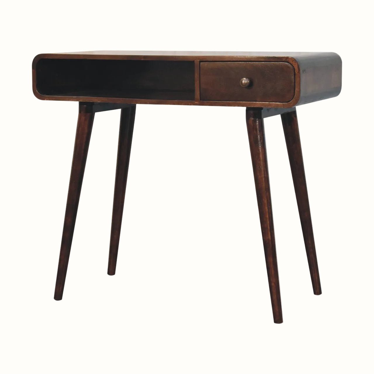 Hamade Open Writing Desk, Medium - California Walnut Desks - Bokel Home