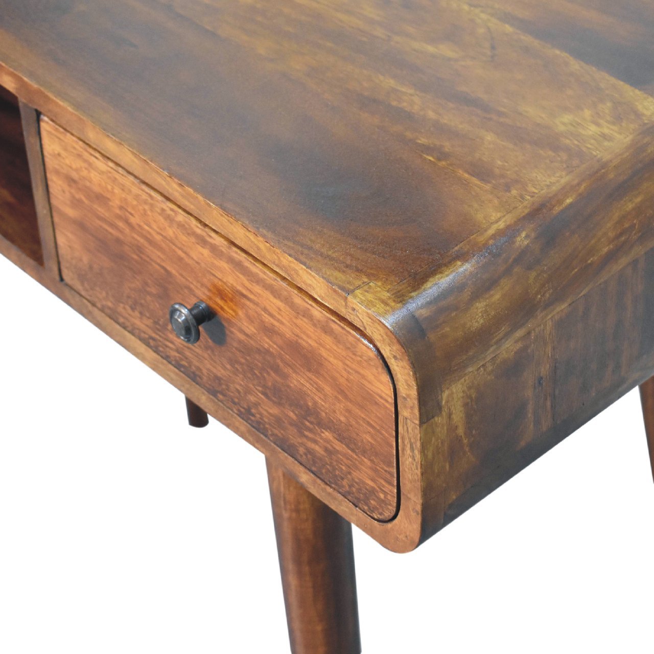 Hamade Open Writing Desk, Medium - Chestnut Desks - Bokel Home