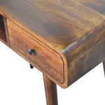 Hamade Open Writing Desk, Medium - Chestnut Desks - Bokel Home