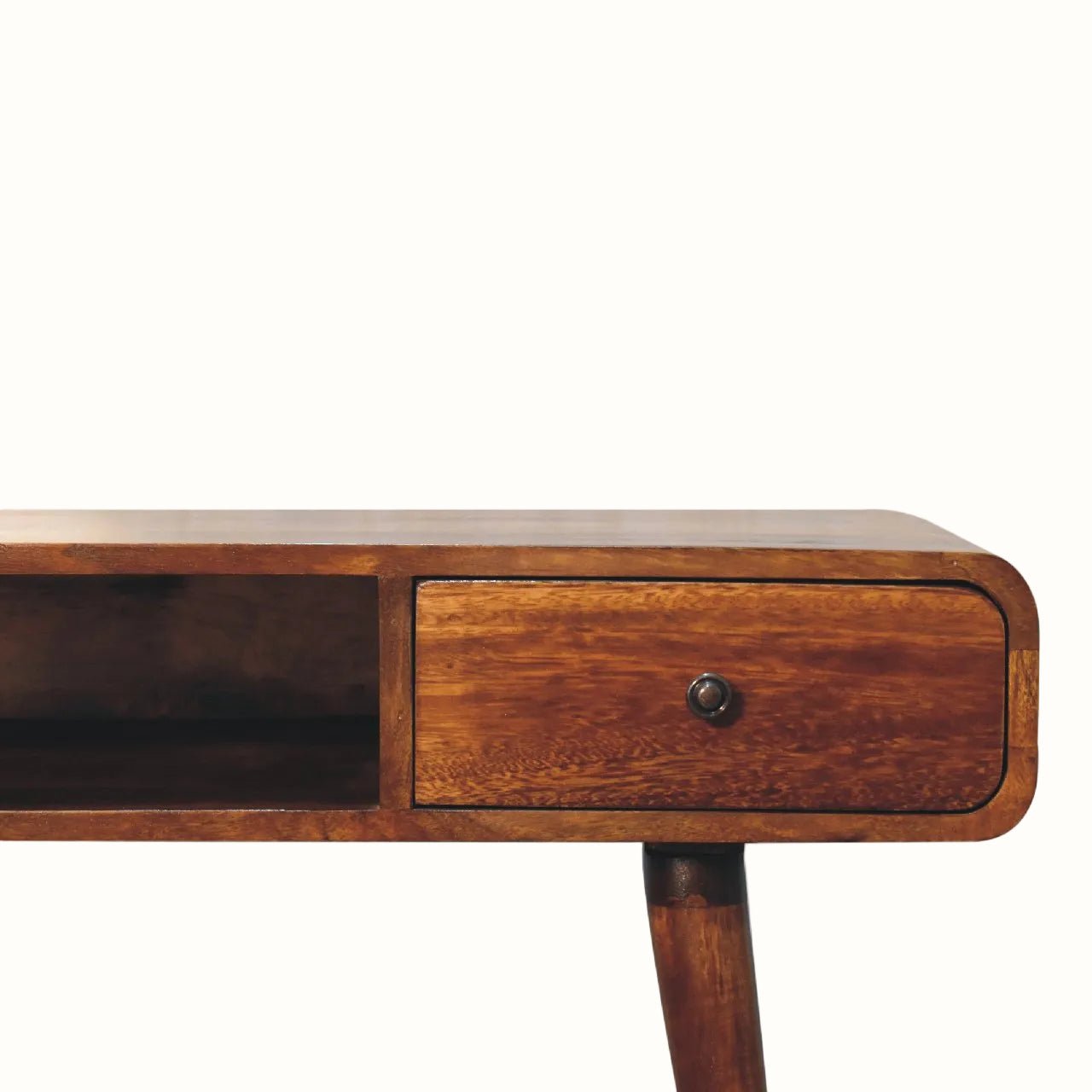Hamade Open Writing Desk, Medium - Chestnut Desks - Bokel Home