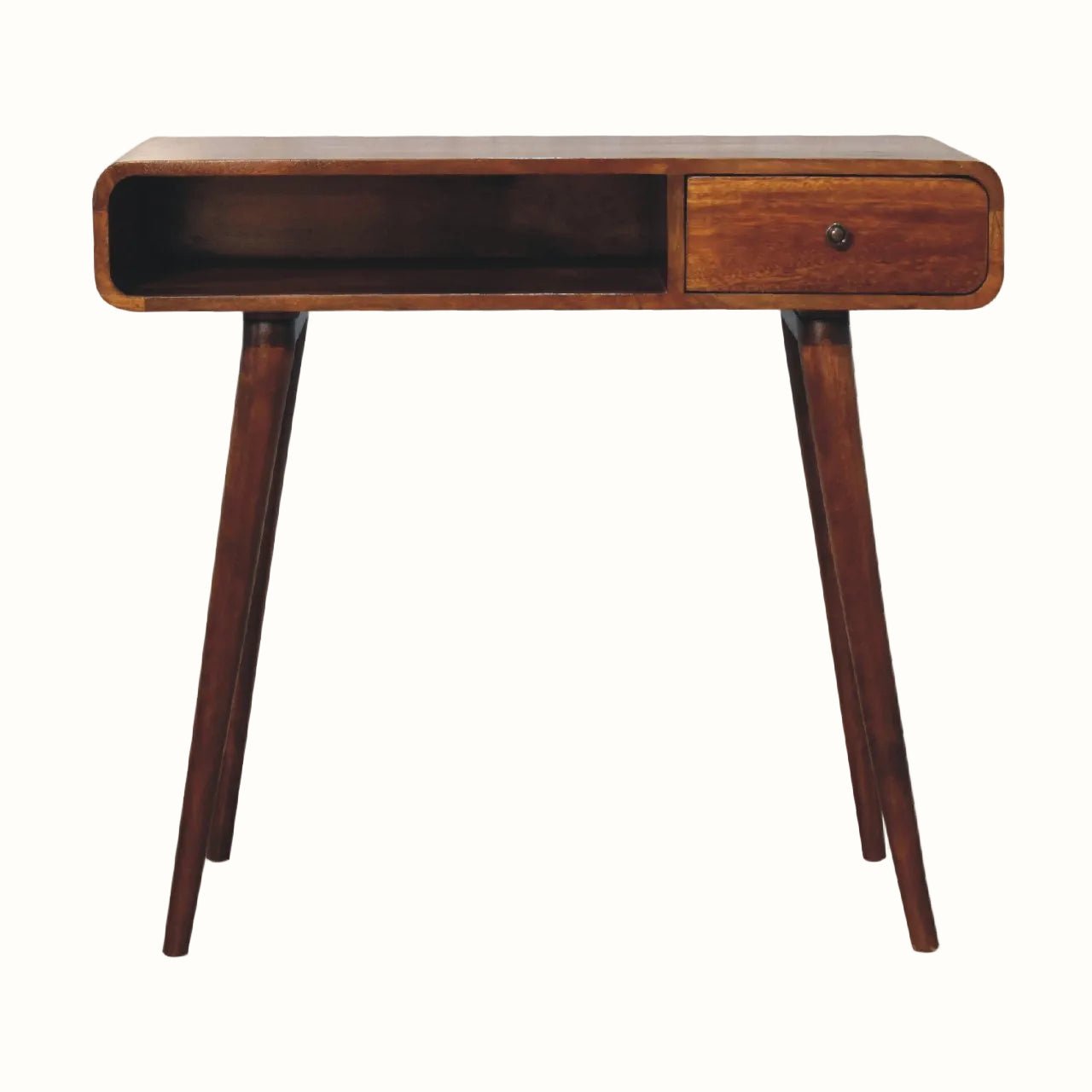 Hamade Open Writing Desk, Medium - Chestnut Desks - Bokel Home