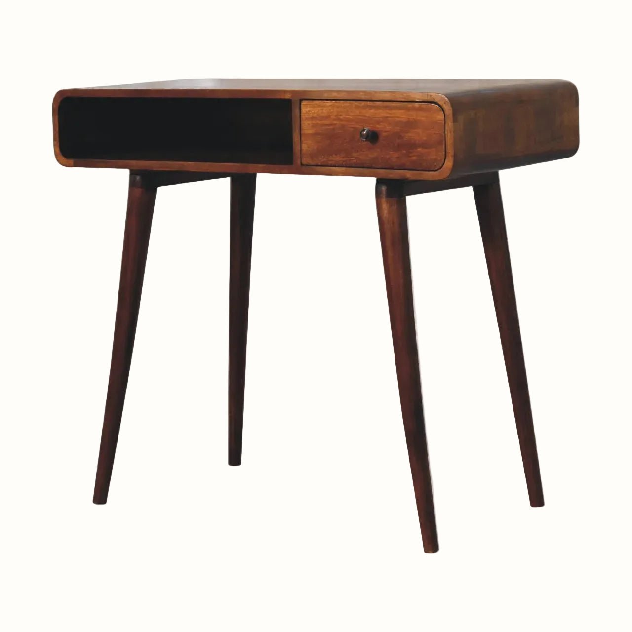 Hamade Open Writing Desk, Medium - Chestnut Desks - Bokel Home