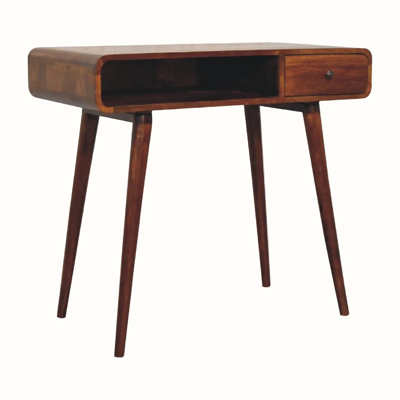 Hamade Open Writing Desk, Medium - Chestnut Desks - Bokel Home