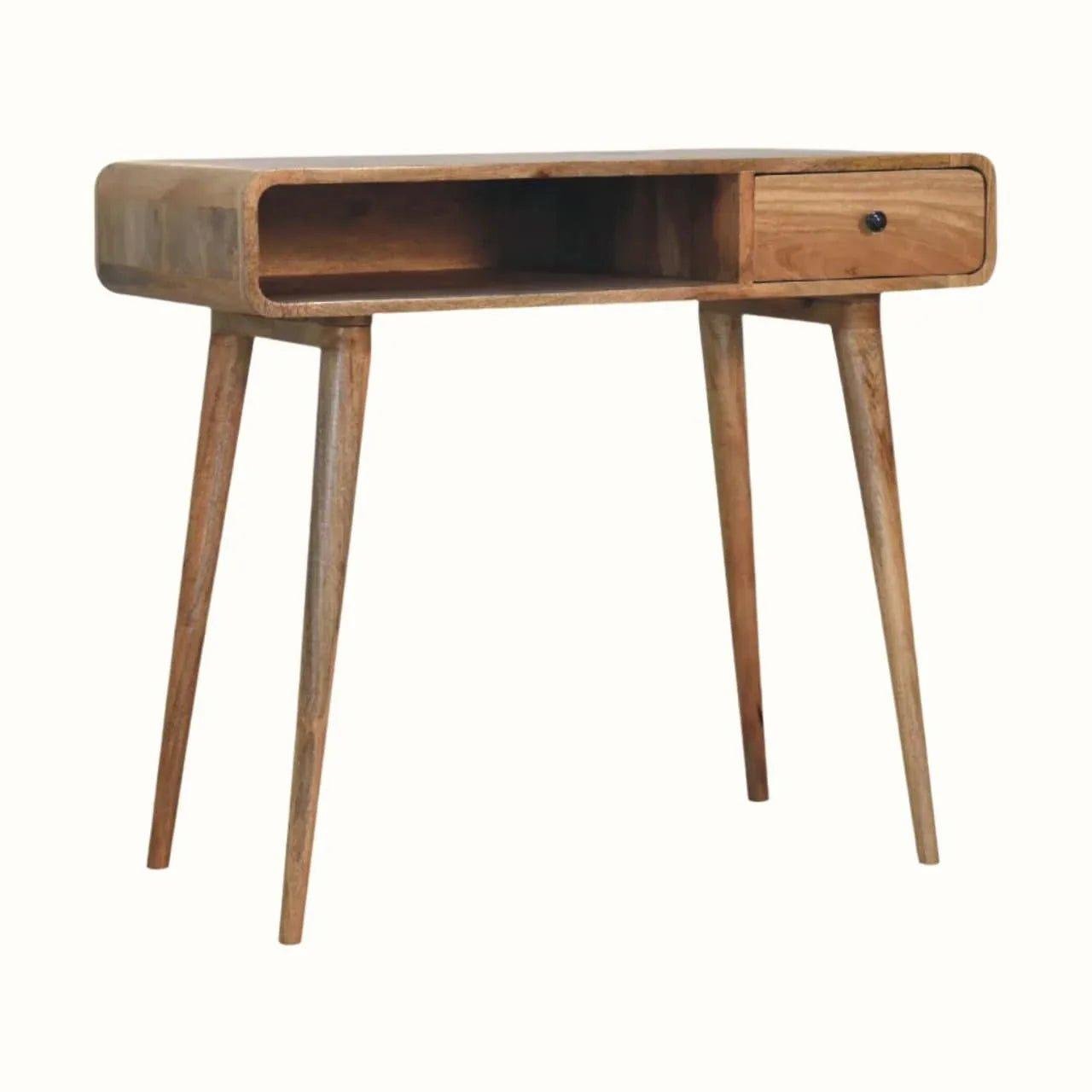 Hamade Open Writing Desk, Medium - Natural Desks - Bokel Home