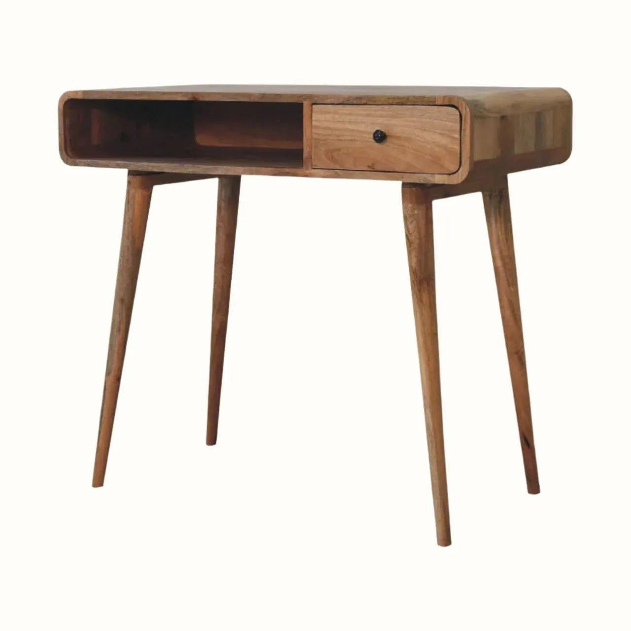 Hamade Open Writing Desk, Medium - Natural Desks - Bokel Home