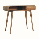 Hamade Open Writing Desk - Natural Desks - Bokel Home
