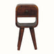 Hamade Reverse Open Bedside Table, Mini - Chestnut Bedside Tables - Bokel Home