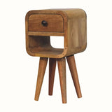Hamade Reverse Open Bedside Table, Mini - Natural Bedside Tables - Bokel Home