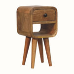 Hamade Reverse Open Bedside Table, Mini - Natural Bedside Tables - Bokel Home