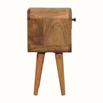 Hamade Reverse Open Bedside Table, Mini - Natural Bedside Tables - Bokel Home