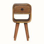 Hamade Reverse Open Bedside Table, Mini - Natural Bedside Tables - Bokel Home