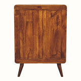 Hamade Tall Chest of 5 Drawers, Small - Chestnut Chest of Drawers - Bokel Home