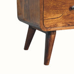 Hamade Tall Chest of 5 Drawers, Small - Chestnut Chest of Drawers - Bokel Home