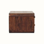 Hamade Wall Mounted 2 Drawer Bedside Table - California Walnut Bedside Tables - Bokel Home