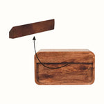 Hamade Wall Mounted 2 Drawer Bedside Table - Honey Caramel Bedside Tables - Bokel Home