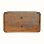 Hamade Wall - Mounted Bedside Table, Medium - Chestnut Bedside Tables - Bokel Home