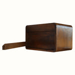 Hamade Wall Mounted Bedside Table, Medium - Chestnut Bedside Tables - Bokel Home