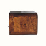 Hamade Wall Mounted Bedside Table, Medium - Chestnut Bedside Tables - Bokel Home