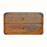 Hamade Wall Mounted Bedside Table, Medium - Chestnut Bedside Tables - Bokel Home