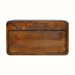 Hamade Wall - Mounted Bedside Table, Medium - Chestnut Bedside Tables - Bokel Home