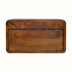 Hamade Wall Mounted Bedside Table, Medium - Chestnut Bedside Tables - Bokel Home