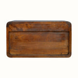 Hamade Wall Mounted Bedside Table, Medium - Chestnut Bedside Tables - Bokel Home