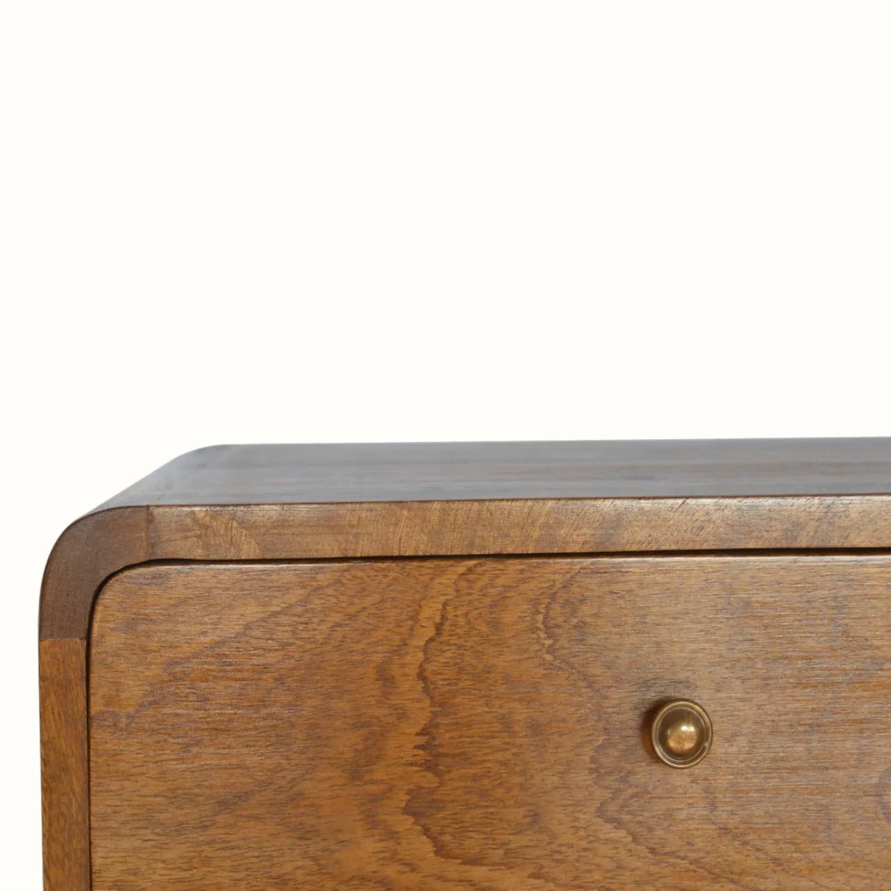 Hamade Wall Mounted Bedside Table, Medium - Chestnut Bedside Tables - Bokel Home