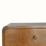 Hamade Wall Mounted Bedside Table, Medium - Chestnut Bedside Tables - Bokel Home