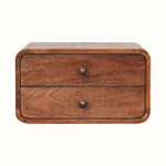 Hamade Wall Mounted Bedside Table, Medium - Honey Caramel Bedside Tables - Bokel Home
