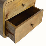 Hamade Wall Mounted Bedside Table, Medium - Natural Bedside Tables - Bokel Home