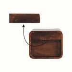 Hamade Wall - Mounted Bedside Table, Small - Chestnut - Bokel Home