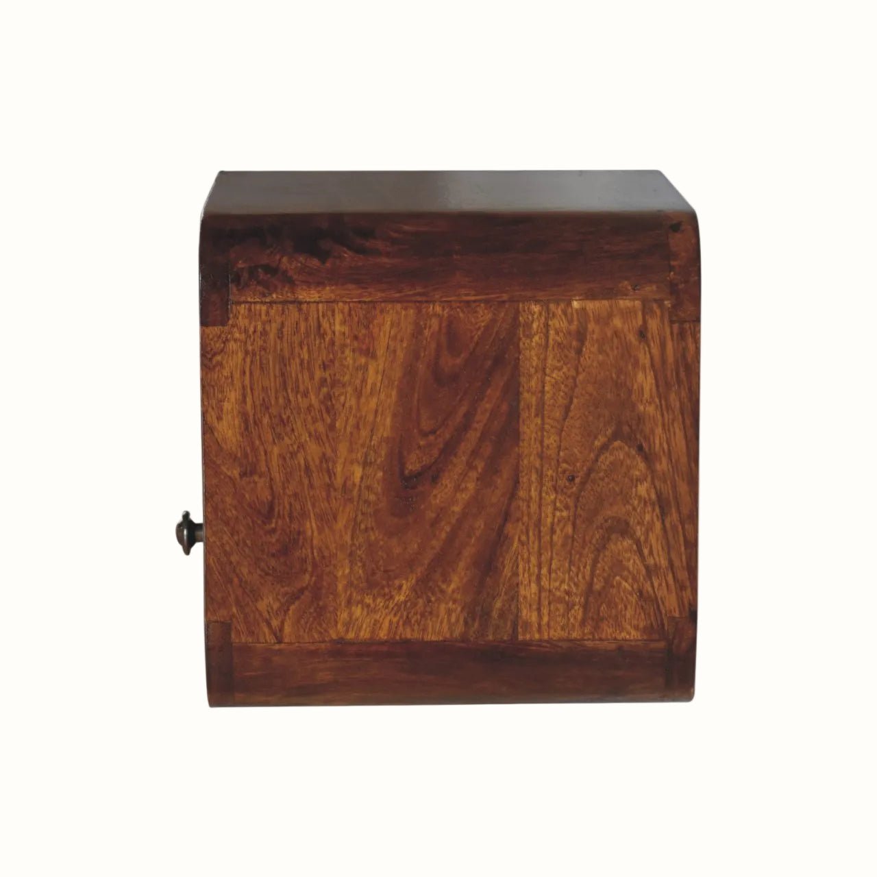 Hamade Wall Mounted Bedside Table, Small - Chestnut Bedside Tables - Bokel Home