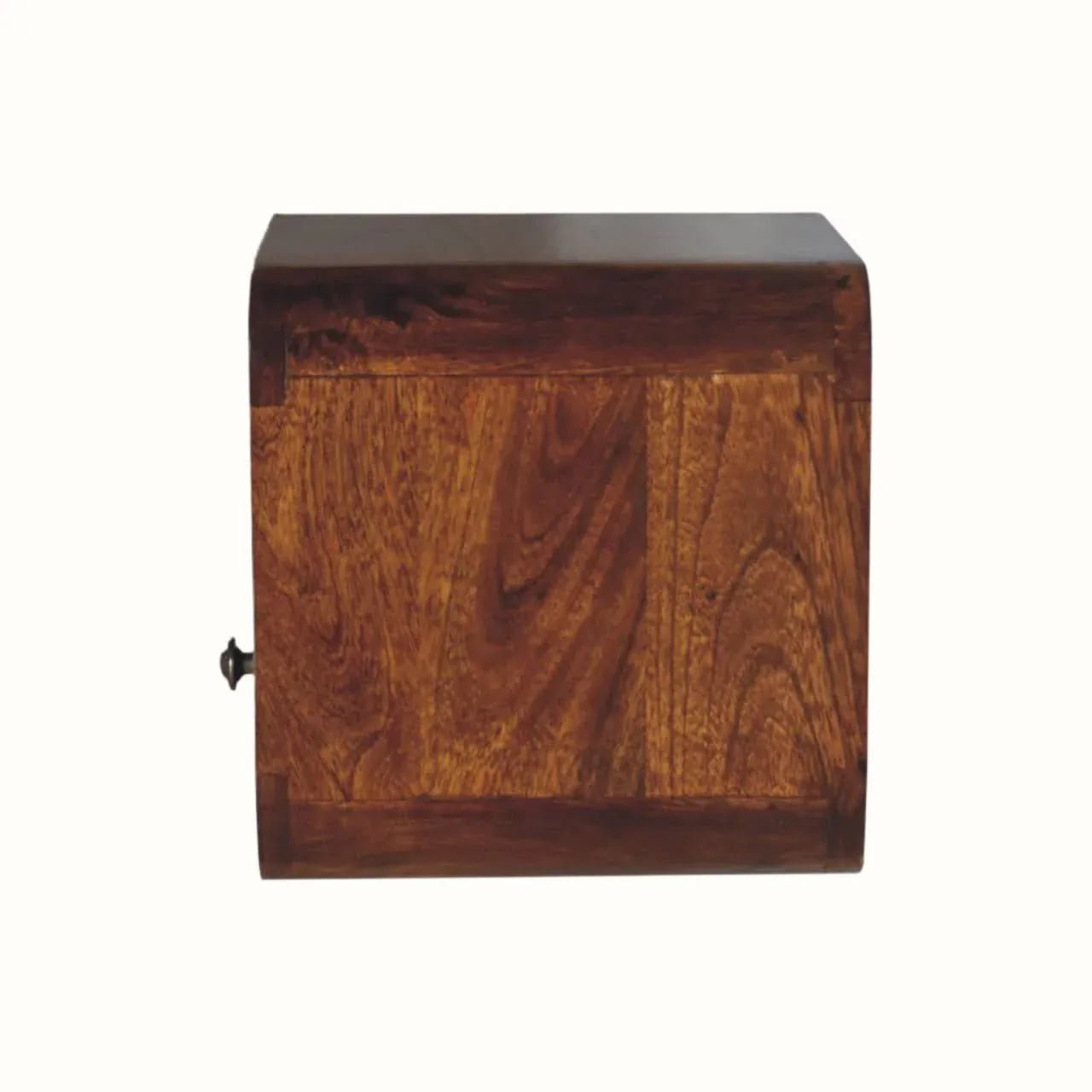 Hamade Wall - Mounted Bedside Table, Small - Chestnut - Bokel Home