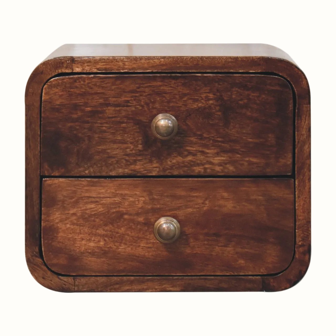 Hamade Wall Mounted Bedside Table, Small - Honey Caramel Bedside Tables - Bokel Home