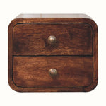 Hamade Wall Mounted Bedside Table, Small - Honey Caramel Bedside Tables - Bokel Home