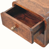 Hamade Wall Mounted Bedside Table, Small - Honey Caramel Bedside Tables - Bokel Home