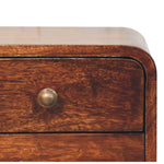 Hamade Wall Mounted Bedside Table, Small - Honey Caramel Bedside Tables - Bokel Home