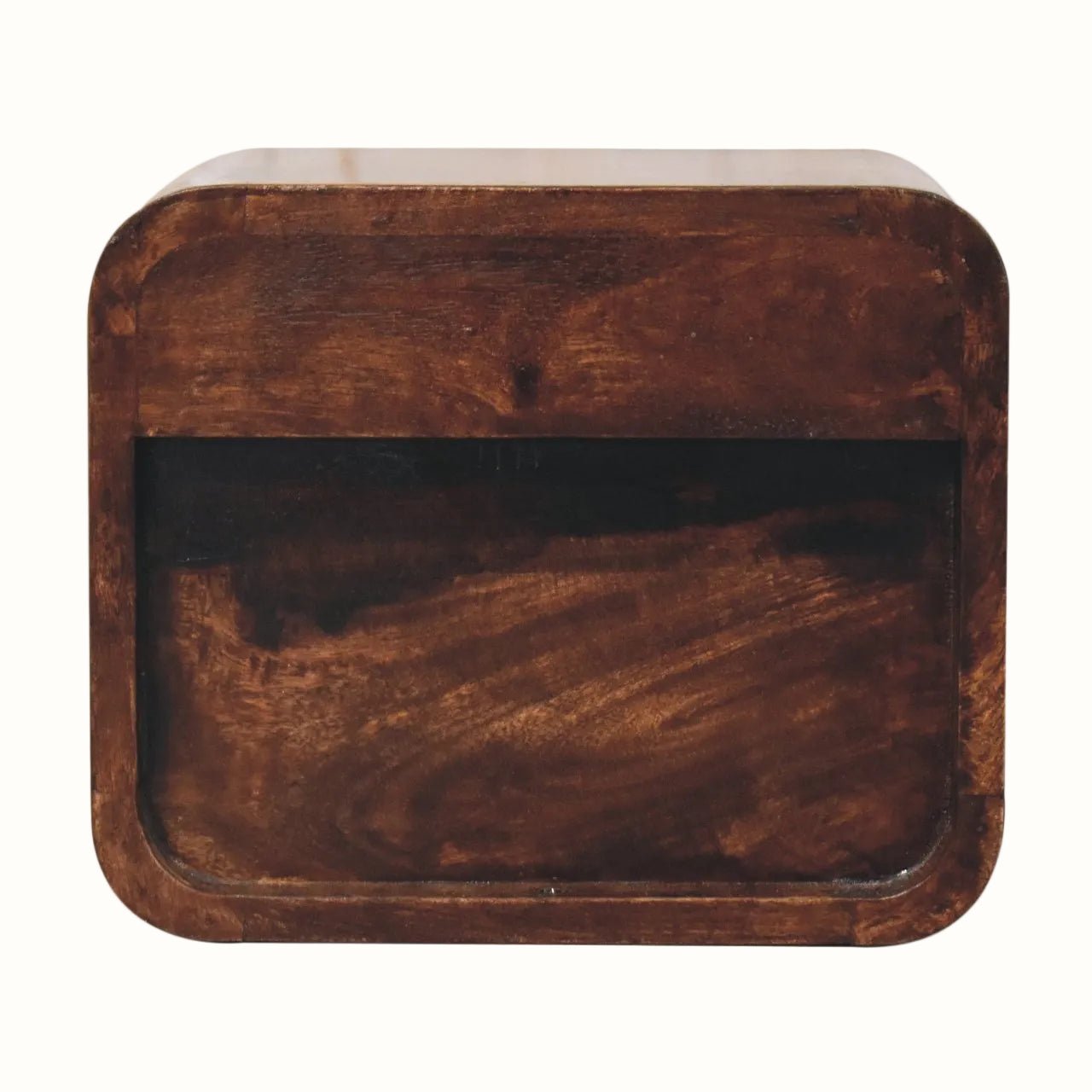 Hamade Wall Mounted Bedside Table, Small - Honey Caramel Bedside Tables - Bokel Home